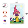 Toland Home Garden 1012700 Gifting Gnome Spring Flag, Double Sided