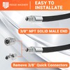 RIDGE WASHER Pressure Washer Whip Hose with Swivel, 3/8", 2