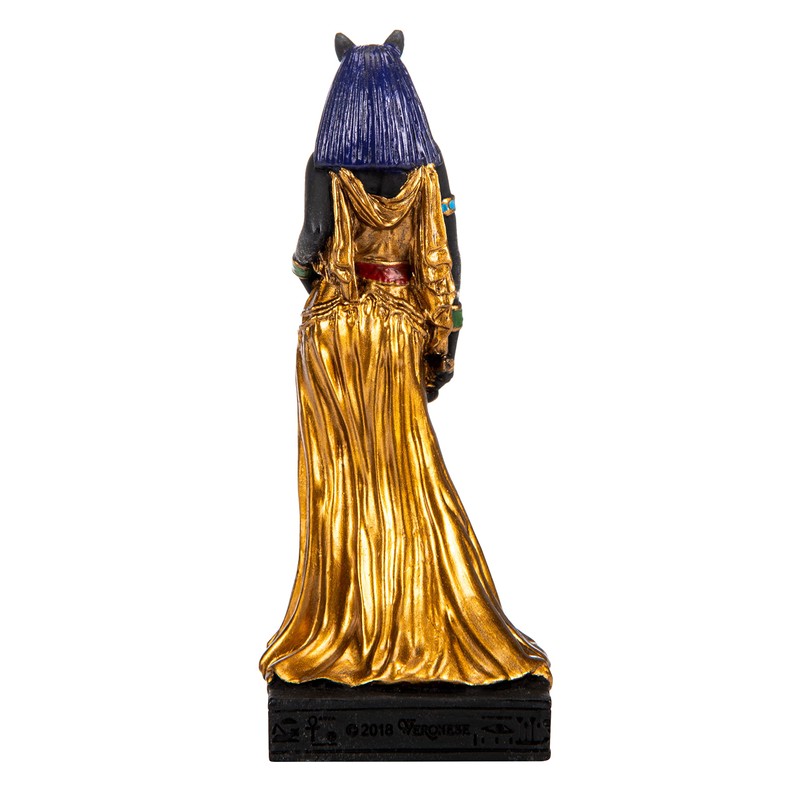 BEAUTIFUL GREEK STATUES Bastet Egyptian Goddess Resin Figurines Hand Painted