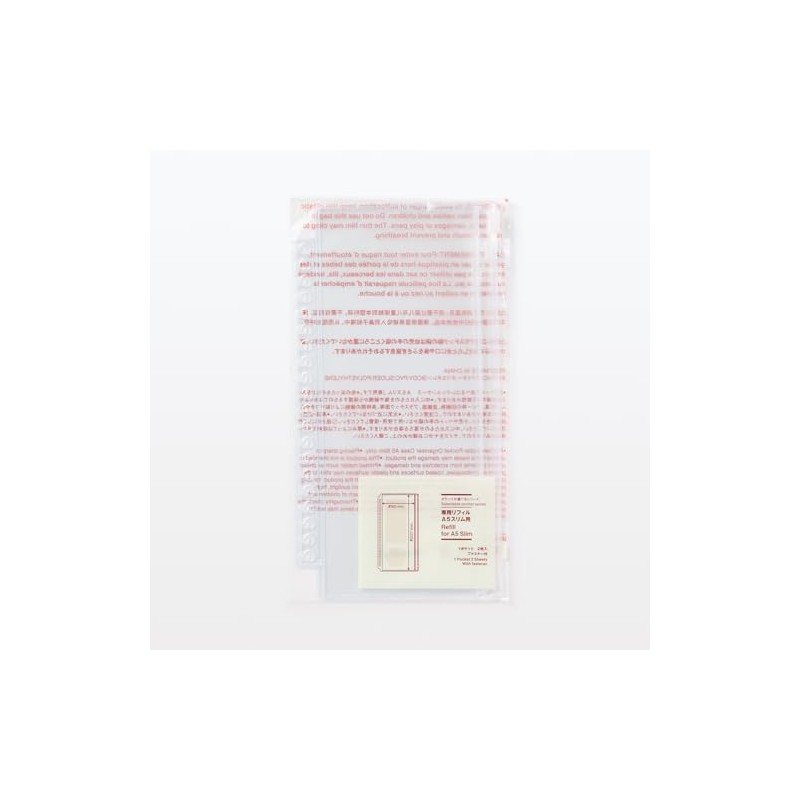 Muji NAB87A3A Selectable Pocket Series, Dedicated Refill, For A5 Slim,