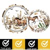 Western Cowboy Party Supplies, 9in 7in Cowboy Party Plates Napkins