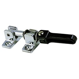 Perko 0769DP0CHR Chrome-Plated Brass Hatch Fastener/Windshield Keeper with Black Polymer Handle