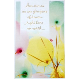Braille Embossed Birthday Greeting Card - Religious - Sometimes We See Glimpses of Heaven Right Here on Earth