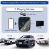 FM Transmitter Auto Bluetooth 5.0, 5V 3.1A Schnelles Autoladegerät Zigarettenanzünder,