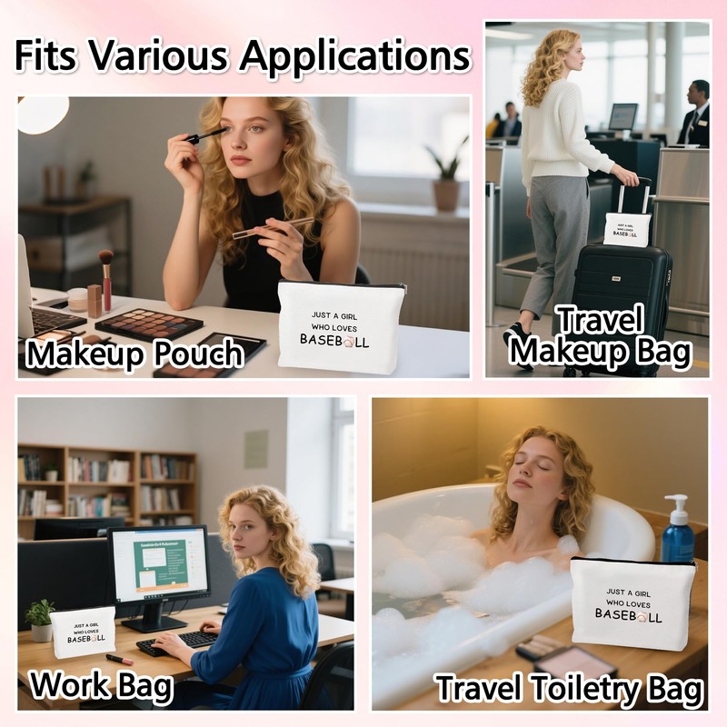 Baseball Stuff Baseball Gifts for Players Makeup Bag Cosmetic Bag