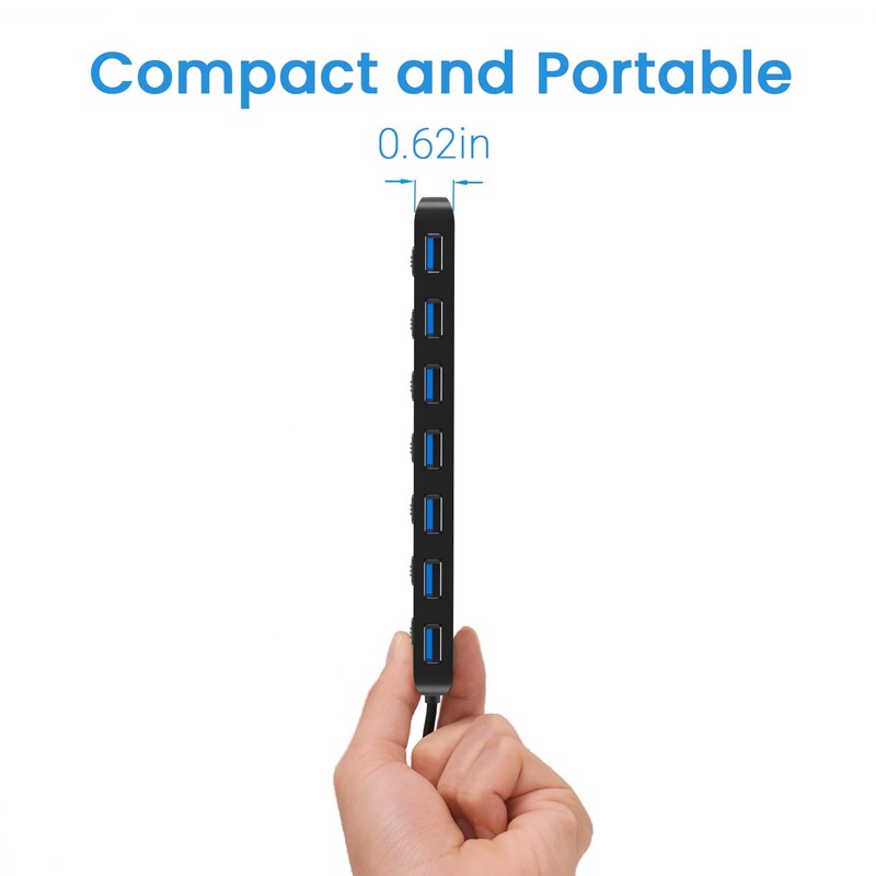 atolla Hub USB 3.0, 7 Puertos Multi USB 3.0 SuperSpeed