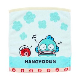 Sanrio 319601 Hand Towel (Hankyodon and Sayuri's Life) Petite Towel, Handkerchief, 100% Cotton, Approx. Width 13.4 x Depth 0.2 x Height 13.8 inches (34 x 0.5 x 35 cm)