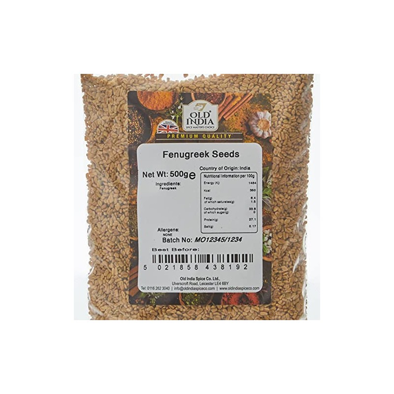 Old India Fenugreek Seeds 500g