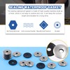 Glarks 120Pcs M5.5x25 Stainless Steel Neoprene Backed EPDM Bonded Sealing