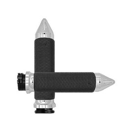 Avon Grips Chrome Memory Foam Spike Grips MF-63B-CH-FL-SP