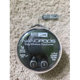 Altec Lansing NanoPods Truly Wireless Earbuds w/ Charging Case - Black - (B15)