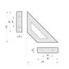 2 x Sossai® Truss Design Shelf Brackets | Shelf Bracket