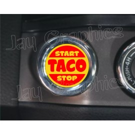 Unbranded/Generic TACO Start Stop Engine Starter Push Button Decals Stickers Fits: Toyota Tacoma