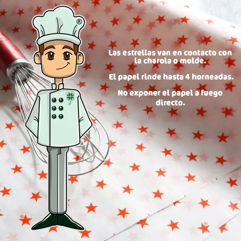 Estrella Papel Estrella Para Hornear 50 Pzas
