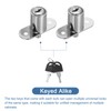 MECCANIXITY Push Plunger Lock with Keys & Screws & Locking