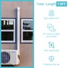 KLOLKUTTA Mini Split Line Set Cover, 4” 7.5 Ft PVC