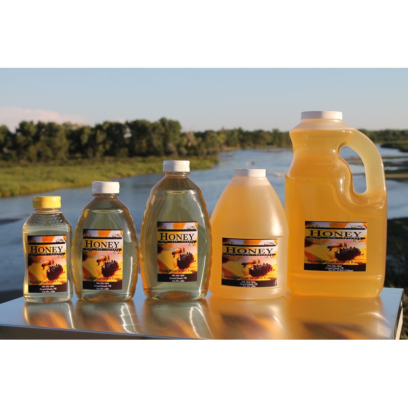 Raw Honey Pure Natural Nebraska Honey One 5lb Jug