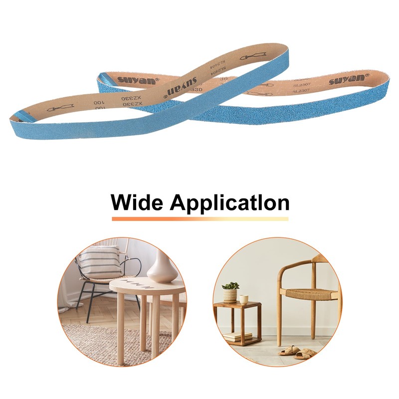HARFINGTON 6pcs 2 x 48" Sanding Belts 1pcs Each of