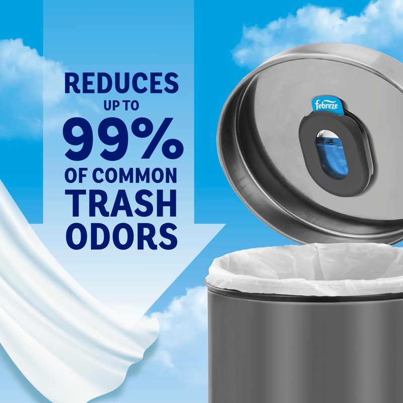 Febreze Odor Fighter, Can Air Freshener, Stick-On Deodorizer for Garbage