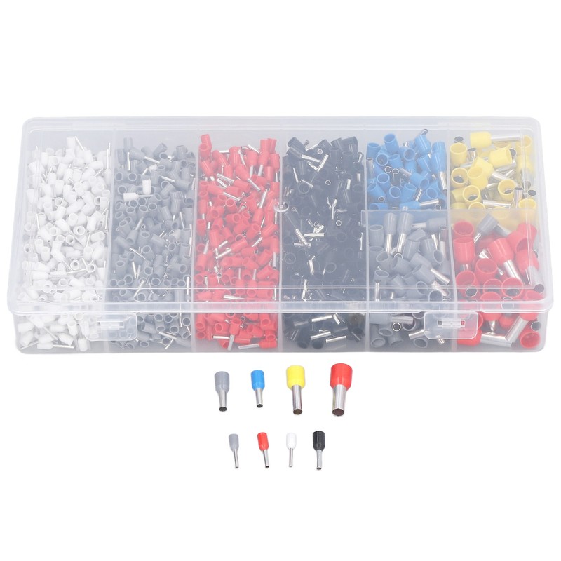 1800Pcs/Set Ferrule Crimping Tool Kit AWG 23‑7 Crimper Plier with