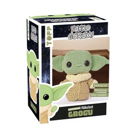 Funkogurumi Grogu. The Unofficial Crochet Set: Instructions, Yarn in 3 Colours (63% Cotton, 37% Polyacrylic), Filling Wadding, Crochet Hook 2.5 mm, Safety Eyes, Stitch Marker, Wool Needle