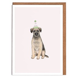 Border Terrier Blank Card - Card for Him - Card for Her