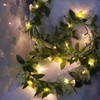 Greenery Garland for Mantle with Lights – Battery Operated Vine