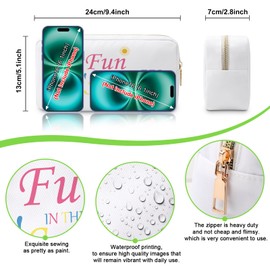 Beach Gifts Cruise Gifts for Women Girls Makeup Bag Summer Beach Gifts Beach Trip Gifts for Beach Lover Friend Sister Friendship Gifts Cosmetic Bag Beach Themed Gifts Summer Lovers Gift Travel Pouch