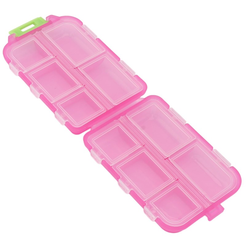 Bag, Compact Box in Plastic, Portable 10 Compartments for Home