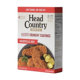 Head Country Air Fryer Crunchy Coating - Nashville Hot | Sweet, Spicy & Crunchy Coating | For Air Fryer or Oven Use | 8 oz.
