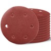 24 PCS Drywall Sander Sanding Dics, 6-Hole Hook-and-Loop Sanding Discs