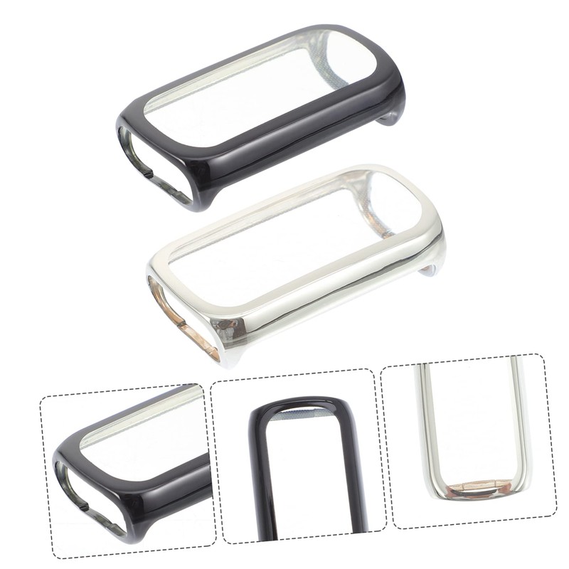 KONTONTY 2pcs Tpu Watch Case for Full Coverage Smartwatch Screen