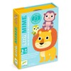 DJECO 35063 Little Mime Animals Card Games, Blue