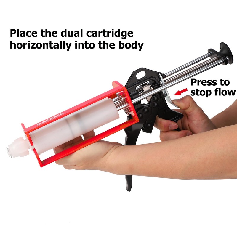 DAFEIKE 400 ml Epoxy Gun Dual Component Caulking Gun Manual