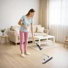 Superio Miracle Microfiber Self-Wringing Flat Mop with Telescopic Handle &