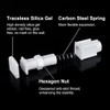 Blind Curtain Non Perforated Bracket,Tool-Free Blinds Bracket Adapters