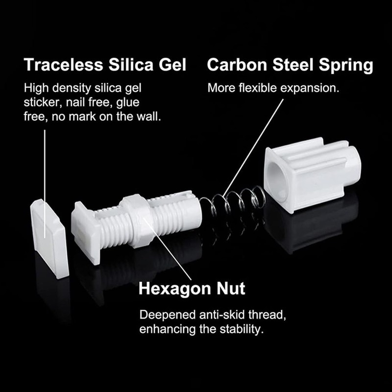 Blind Curtain Non Perforated Bracket,Tool-Free Blinds Bracket Adapters