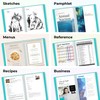 Dunwell Small Presentation Book 5.5x8.5 (2-Pack, Aqua), 24 Pockets Display