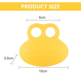 1pcs Finger Grip Ball,Finger Ball Exerciser Grip Ball Strength Squeeze Stress Balls,Stroke Hemiplegia Rehabilitation Training Equipment,Finger Grip Strengthening Exercise for Hand(Yellow)