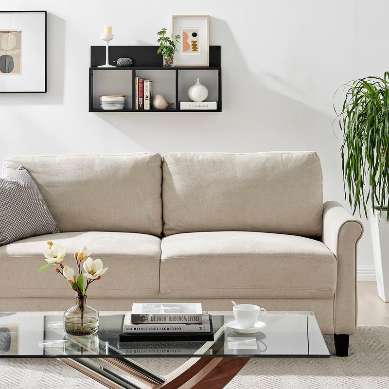 Danya B. Modern 3 Cube Floating Wall Shelf with Display