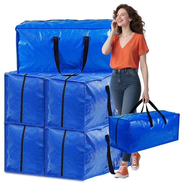 Gabotrie 5 Pack Moving Bags Heavy Duty, Extra Large Storage