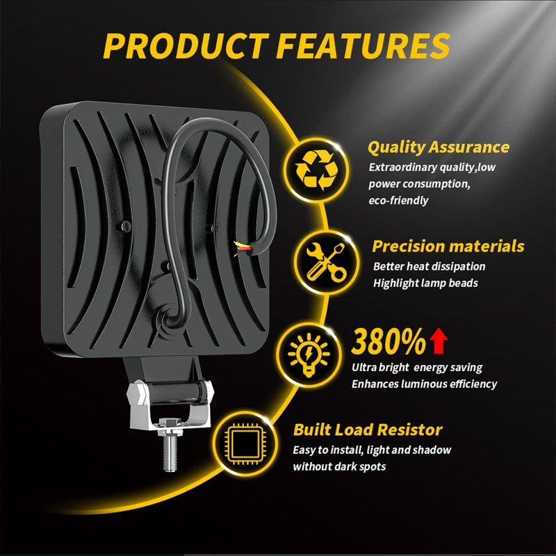 Willpower LED work light, 1 x 3.3 inch 48 W