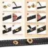 sourcing map 24 Set Leather Snap Fasteners Kit 10mm Metal
