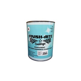 Finish-Rite Coatings 1K Permanent High Performance Brushable - Rollable - Sprayable Clear Coat for Auto, Marine, Home and Industrial - 1 US Gallon Size