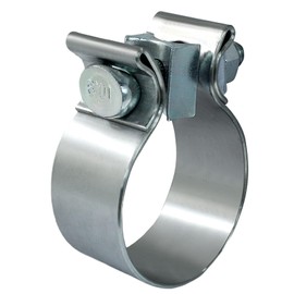 ISDVBUY 2 Pack 2 inch Exhaust Clamp, Narrow Band Muffler Clamp Stainless Steel, Heavy Duty for Muffler Exhaust System Repair