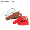 shenky Smooth Leather Belt in Various Colours and Waistbands, 3