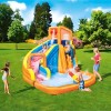 Alberca Piscina Parque Acuatico Resbaladilla Bomba Bestway Color Naranja