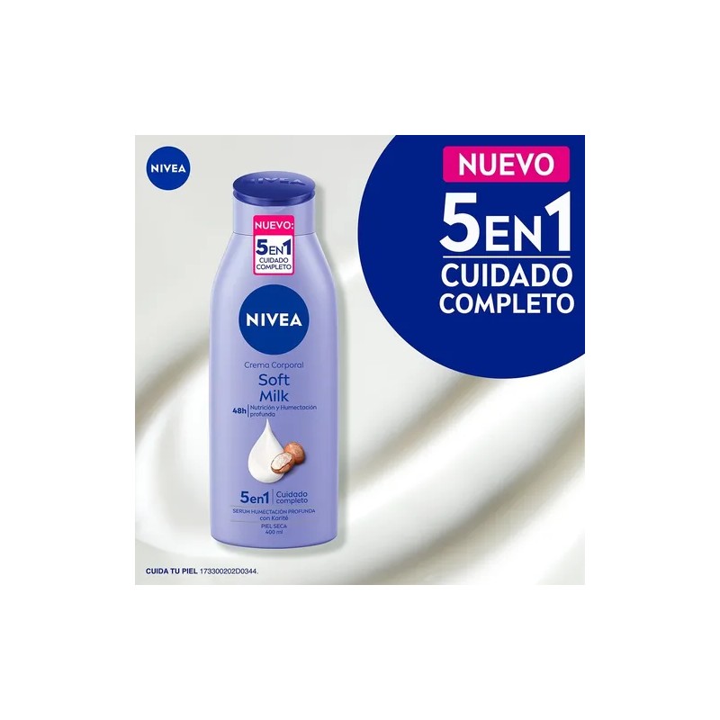 Cremma Corporal Nivea Soft Milk Piel Seca 400ml