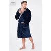 CityComfort Men's Bathrobe with Hood Super Soft Fleece Men's Dressing