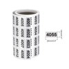 4001 to 5000 Inventory Number Sticker Labels, 0.39x0.79 Inch, Waterproof